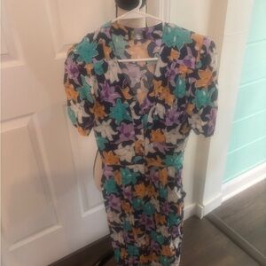 Vintage Brassies NY Floral Midi Dress